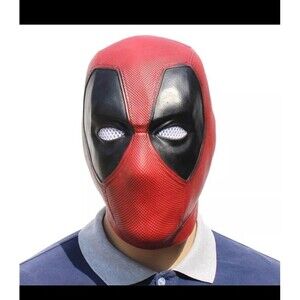 Deadpool Cosplay Full Head Mask Marvel Superhero Costume New In Bag